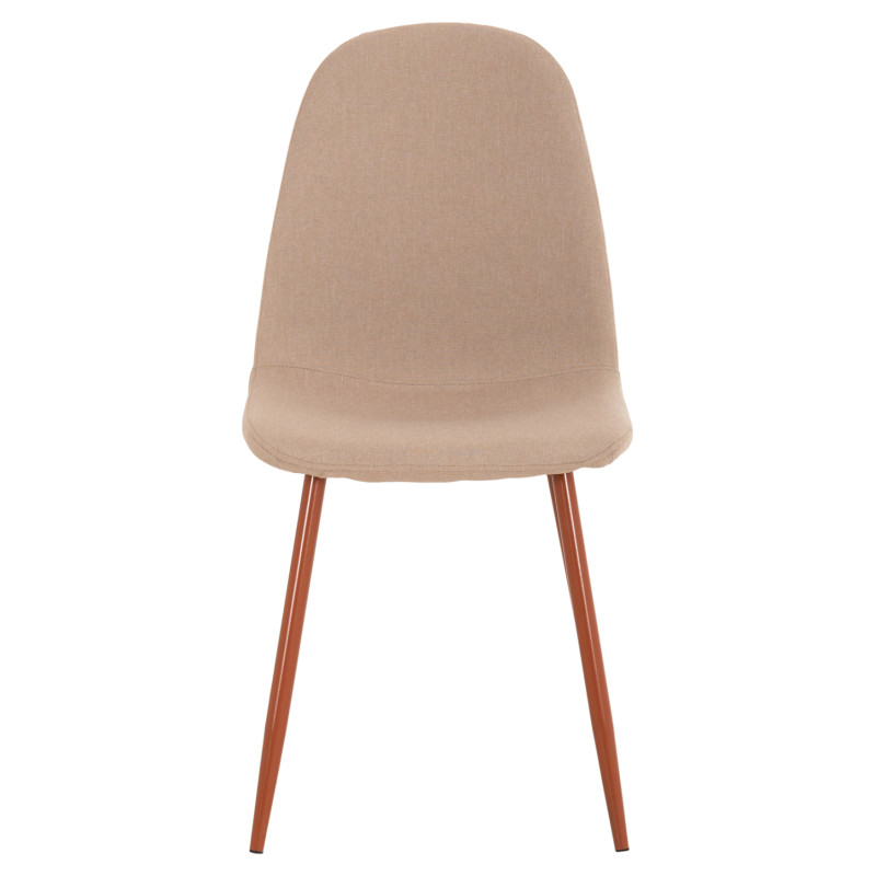 ΚΑΡΕΚΛΑ LEONARDO HM00100.07 ΥΦΑΣΜΑ ΜΠΕΖ ΚΑΙ ΜΕΤΑΛΛΙΚΑ ΠΟΔΙΑ 44x48x89Υεκ.