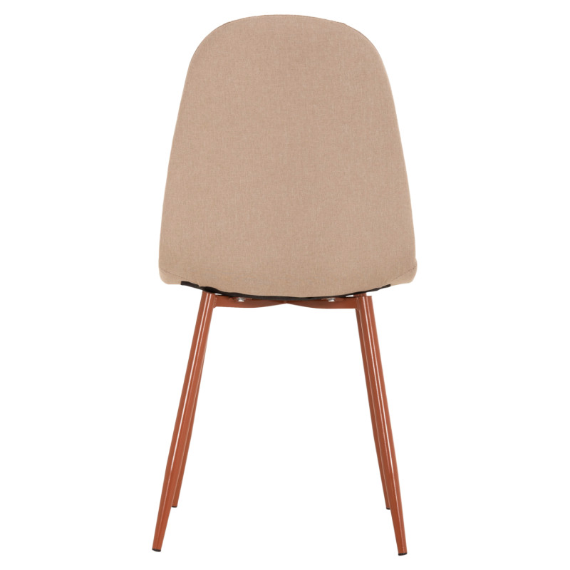 ΚΑΡΕΚΛΑ LEONARDO HM00100.07 ΥΦΑΣΜΑ ΜΠΕΖ ΚΑΙ ΜΕΤΑΛΛΙΚΑ ΠΟΔΙΑ 44x48x89Υεκ.