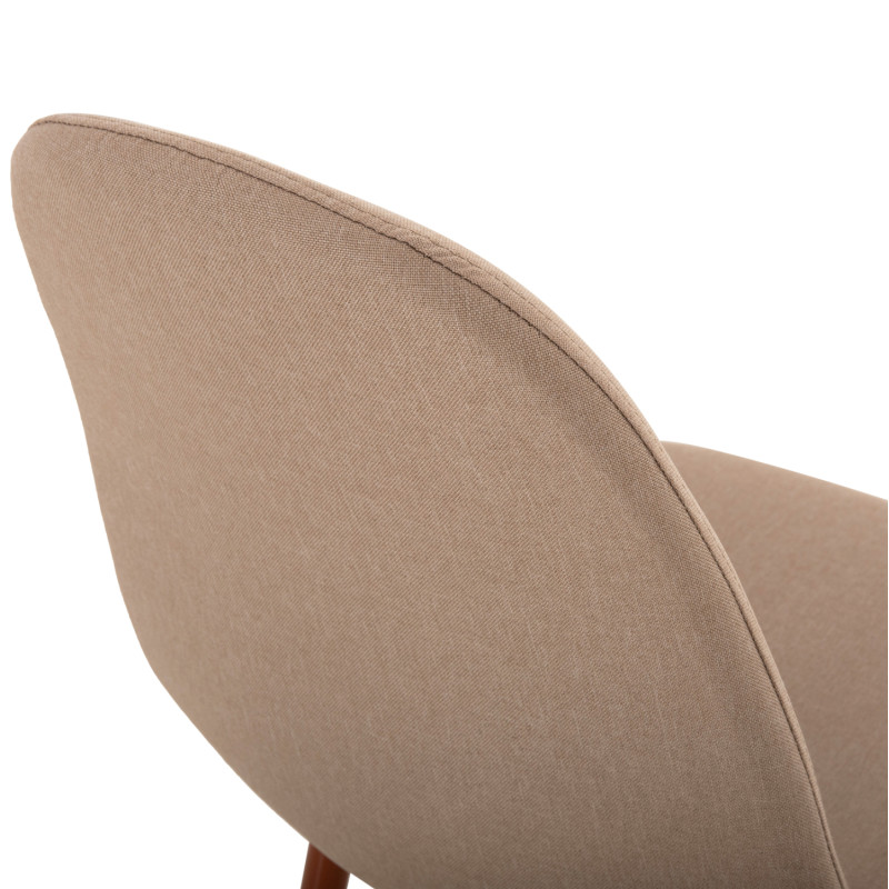 ΚΑΡΕΚΛΑ LEONARDO HM00100.07 ΥΦΑΣΜΑ ΜΠΕΖ ΚΑΙ ΜΕΤΑΛΛΙΚΑ ΠΟΔΙΑ 44x48x89Υεκ.