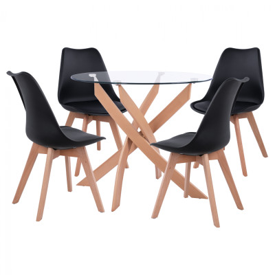 ΣΕΤ ΤΡΑΠΕΖΑΡΙΑΣ 5ΤΜΧ ΤΡΑΠΕΖΙ Φ90X74 & 4 ΚΑΡΕΚΛΕΣ VEGAS ΜΑΥΡΕΣ HM11693.02 ΣΕΤ ΤΡΑΠΕΖΑΡΙΑΣ 5ΤΜΧ ΤΡΑΠΕΖΙ Φ90X74 & 4 ΚΑΡΕΚΛΕΣ VEGAS ΜΑΥΡΕΣ HM11693.02