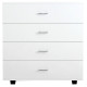ΣΥΡΤΑΡΙΕΡΑ ΜΕΛΑΜΙΝΗΣ THORG ME 4 ΣΥΡΤΑΡΙΑ ΛΕΥΚΗ HM8996.03 80x40x83Υεκ.