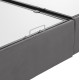 ΚΡΕΒΑΤΙ DOLORES ΜΕ ΑΠΟΘΗΚΕΥΤΙΚΟ ΓΚΡΙ ΒΕΛΟΥΔΟ HM631.10 ΓΙΑ ΣΤΡΩΜΑ 160x200 εκ.