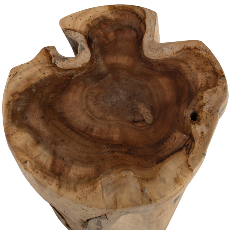 ΒΟΗΘΗΤΙΚΟ ΤΡΑΠΕΖΑΚΙ TRONCO HM9374 ΑΠΟ ΜΑΣΙΦ ΞΥΛΟ ΤEAK ΦΥΣΙΚΟ Φ30-35X45Υ ΕΚ.