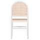 ΚΑΡΕΚΛΑ ΑΠΟ ΟΞΙΑ ΣΕ ΛΕΥΚΟ-RATTAN ΜΠΕΖ HM9407.03 43x50x87Yεκ.