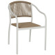 ΠΟΛΥΘΡΟΝΑ ΑΛΟΥΜΙΝΙΟΥ ΛΕΥΚΟ ΜΕ PE RATTAN WICKER HM5856.01 57x63x80Yεκ.