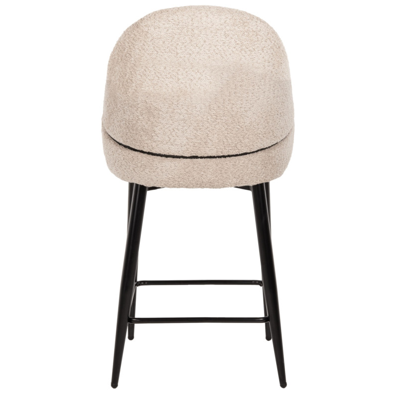 ΣΚΑΜΠΟ ΜΕΣΑΙΟΥ ΥΨΟΥΣ SARKY HM8586.02 ΥΦΑΣΜΑ ΜΠΟΥΚΛΕ ΕΚΡΟΥ-ΜΑΥΡΑ ΜΕΤΑΛ. ΠΟΔΙΑ 55x62x105Yεκ.