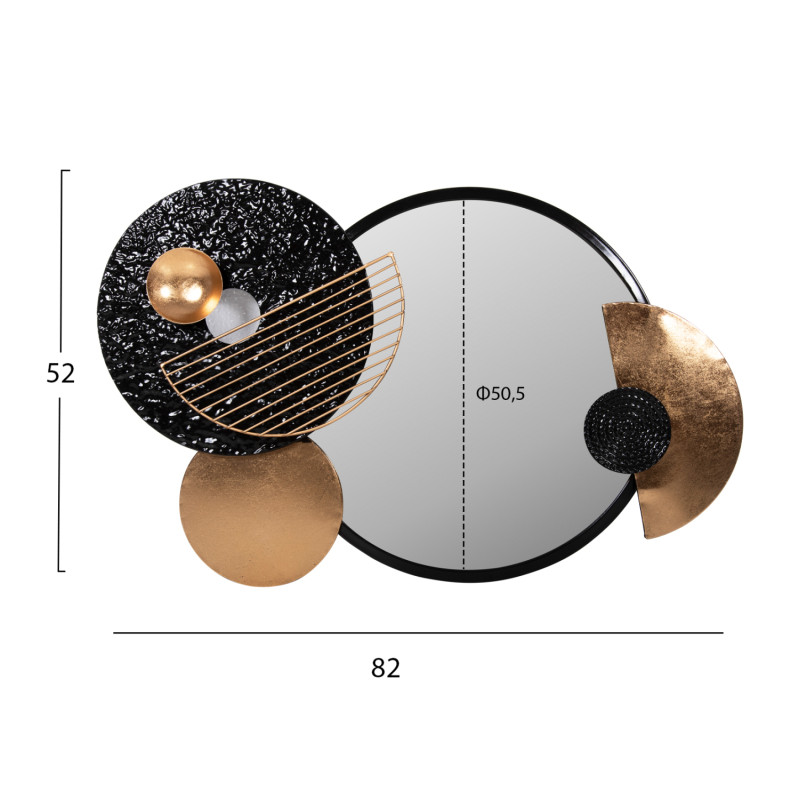 ΚΑΘΡΕΠΤΗΣ ΤΟΙΧΟΥ HM4211 ΜΕΤΑΛΛΟ ΣΕ ΜΑΥΡΟ-ΧΡΥΣΟ 82x8x52Υ εκ. ΚΑΘΡΕΠΤΗΣ ΤΟΙΧΟΥ HM4211 ΜΕΤΑΛΛΟ ΣΕ ΜΑΥΡΟ-ΧΡΥΣΟ 82x8x52Υ εκ.