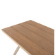 ΤΡΑΠΕΖΙ ΑΛΟΥΜΙΝΙΟΥ ΟΡΘΟΓΩΝΙΟ TAWNEE HM6037.04 ΣΑΜΠΑΝΙ-POLYWOOD ΦΥΣΙΚΟ 150x89,5x73Υ