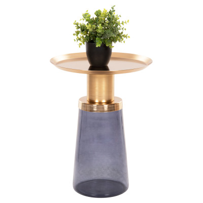 ΒΟΗΘΗΤΙΚΟ ΤΡΑΠΕΖΑΚΙ BALLIN HM9725 ΜΠΛΕ ΓΥΑΛΙ-ΧΡΥΣΟ ΜΕΤΑΛΛΟ Φ37,5x49,5Υεκ. ΒΟΗΘΗΤΙΚΟ ΤΡΑΠΕΖΑΚΙ BALLIN HM9725 ΜΠΛΕ ΓΥΑΛΙ-ΧΡΥΣΟ ΜΕΤΑΛΛΟ Φ37,5x49,5Υεκ.