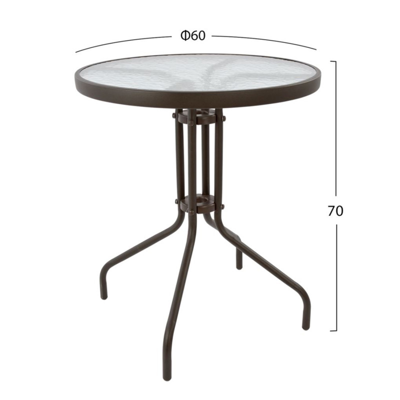 ΣΕΤ ΕΞ.ΧΩΡΟΥ 3ΤΜΧ LIMA HM21038.02 ΤΡΑΠΕΖΙ LIMA & 2 ΠΤΥΣΣΟΜΕΝΕΣ ΚΑΡΕΚΛΕΣ ΚΑΦΕ