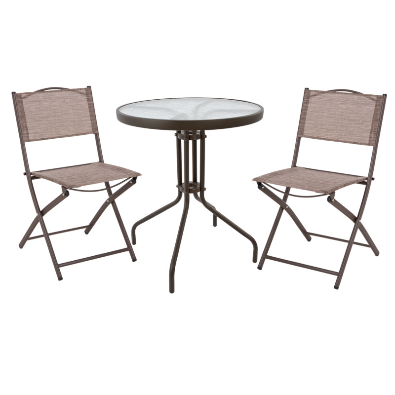 ΣΕΤ ΕΞ.ΧΩΡΟΥ 3ΤΜΧ LIMA HM21038.02 ΤΡΑΠΕΖΙ LIMA & 2 ΠΤΥΣΣΟΜΕΝΕΣ ΚΑΡΕΚΛΕΣ ΚΑΦΕ