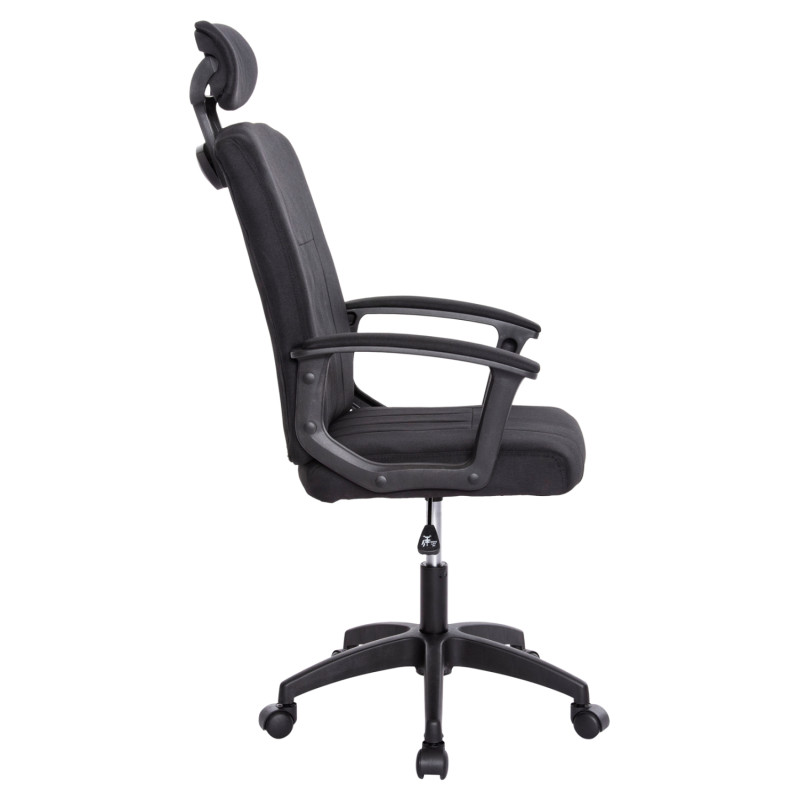 ΚΑΡΕΚΛΑ ΓΡΑΦΕΙΟΥ NIMBLE HM1199.11 ΜΑΥΡΟ ΥΦΑΣΜΑ-ΜΑΥΡΟΣ ΣΚΕΛΕΤΟΣ & ΒΑΣΗ 59x64x122Υεκ