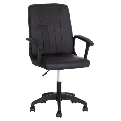 ΚΑΡΕΚΛΑ ΓΡΑΦΕΙΟΥ NIM HM1200.01 ΜΑΥΡΟ PVC-ΜΑΥΡΟΣ ΣΚΕΛΕΤΟΣ & ΒΑΣΗ 58x65x100Υεκ