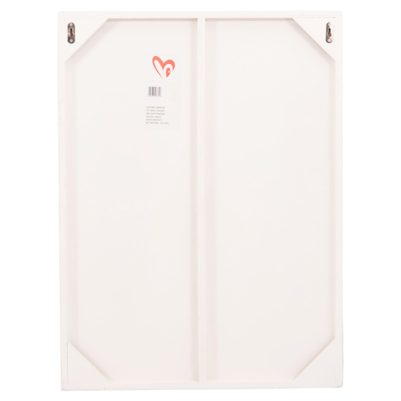 ΠΙΝΑΚΑΣ ΟΡΘΟΓΩΝΙΟΣ ΣΕΙΡΑ SANTORINI HM4509 MDF ΥΠΟΛΕΥΚΟ ΧΡΩΜΑ 60x4(πάχος)x80Υεκ.