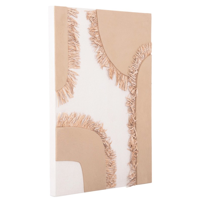 ΠΙΝΑΚΑΣ ΟΡΘΟΓΩΝΙΟΣ ΣΕΙΡΑ SANTORINI HM4533 MDF ΥΠΟΛΕΥΚΟ-ΚΑΦΕ-ΚΡΟΣΙΑ ΜΠΕΖ 60x4,5(πάχος)x80Υεκ