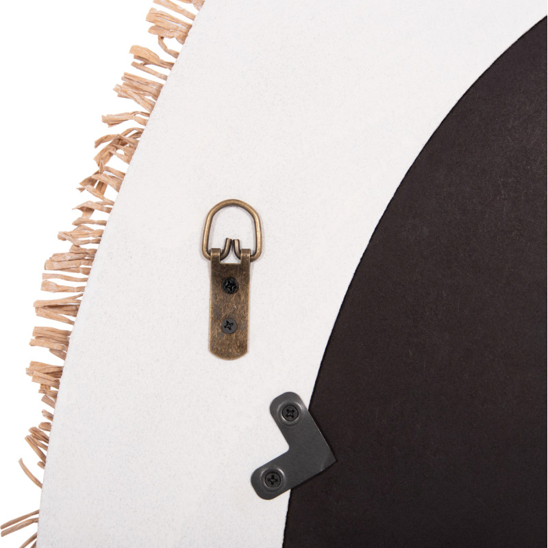 ΚΑΘΡΕΠΤΗΣ ΤΟΙΧΟΥ ΣΕΙΡΑ SANTORINI HM4528 MDF ΥΠΟΛΕΥΚΟ-ΔΙΑΚΟΣΜΗΣΗ ΣΕ ΜΠΕΖ 60x2x80Υεκ.