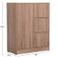 ΝΤΟΥΛΑΠΙ ΜΕ 4 ΑΠΟΘ.ΧΩΡΟΥΣ MATIN HM2479.02 SONAMA OAK ΜΕΛΑΜΙΝΗ 80x39,5x99,5Υεκ.