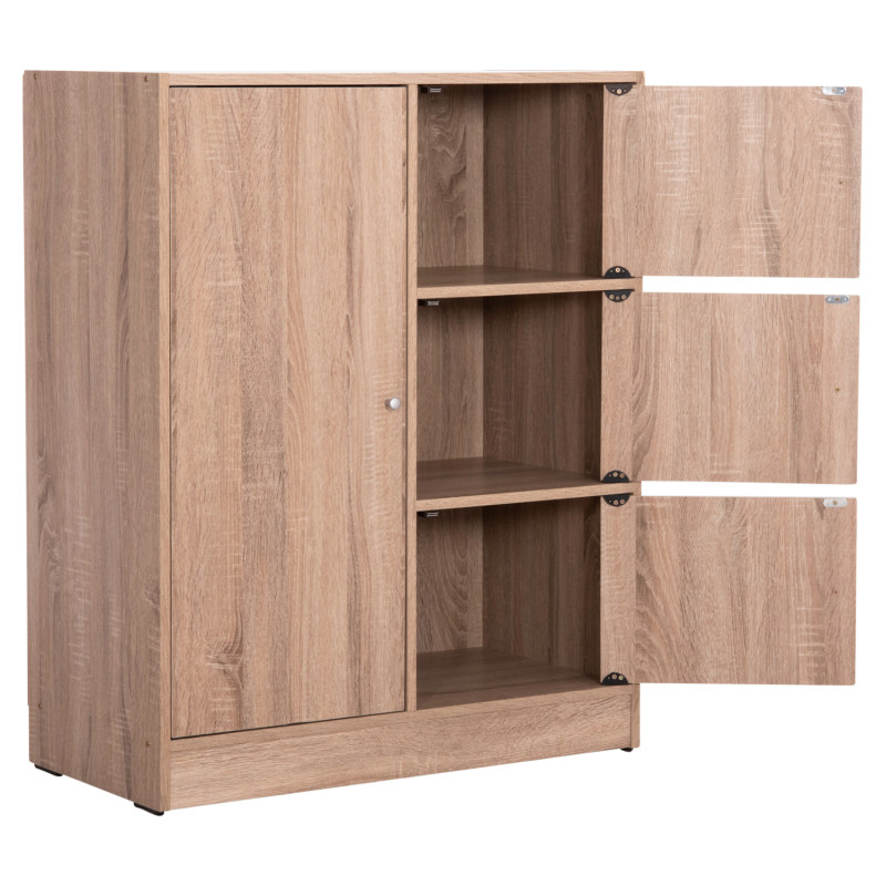 ΝΤΟΥΛΑΠΙ ΜΕ 4 ΑΠΟΘ.ΧΩΡΟΥΣ MATIN HM2479.02 SONAMA OAK ΜΕΛΑΜΙΝΗ 80x39,5x99,5Υεκ.