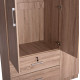 ΝΤΟΥΛΑΠΑ ΜΕ ΚΑΘΡΕΦΤΗ & ΣΥΡΤΑΡΙΑ JARRY HM2485.11 SONAMA OAK ΜΕΛΑΜΙΝΗ 119x48x183Υεκ
