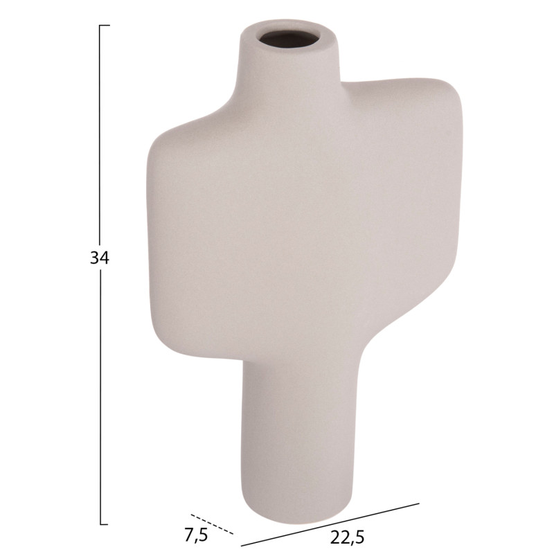 ΕΠΙΤΡΑΠΕΖΙΟ ΚΕΡΑΜΙΚΟ ΔΙΑΚΟΣΜΗΤΙΚΟ ΣΕΙΡΑ ARKEN HM4622.03 ΓΚΡΙ ΜΑΤ 22,5x7,5x34εκ