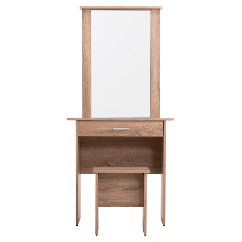 ΤΟΥΑΛΕΤΑ ΜΕ ΚΑΘΡΕΠΤΗ & ΣΚΑΜΠΟ CRYSTEL HM9938.11 ΜΕΛΑΜΙΝΗ SONAMA OAK 74x39x155Υεκ.