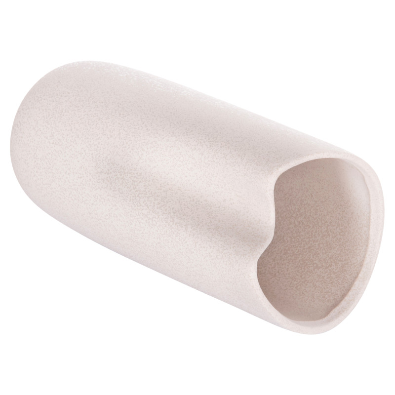 ΕΠΙΤΡΑΠΕΖΙΟ ΚΕΡΑΜΙΚΟ ΔΙΑΚΟΣΜΗΤΙΚΟ GLAΖΕ HM4606.01 ΚΡΥΣΤΑΛΛΙΚΟ ΥΠΟΛΕΥΚΟ 17x16,5x37Υεκ