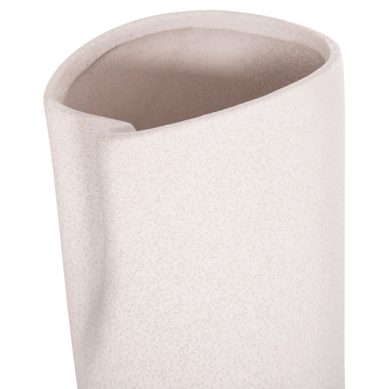 ΕΠΙΤΡΑΠΕΖΙΟ ΚΕΡΑΜΙΚΟ ΔΙΑΚΟΣΜΗΤΙΚΟ GLAΖΕ HM4606.01 ΚΡΥΣΤΑΛΛΙΚΟ ΥΠΟΛΕΥΚΟ 17x16,5x37Υεκ