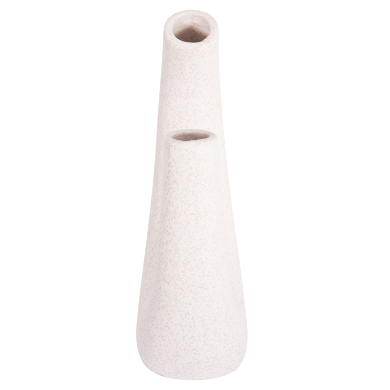 ΕΠΙΤΡΑΠΕΖΙΟ ΚΕΡΑΜΙΚΟ ΔΙΑΚΟΣΜΗΤΙΚΟ ELLIPTO HM4643.01 ΥΠΟΛΕΥΚΟ ΚΡΥΣΤΑΛΛΙΚΟ 15x7x21,5Υεκ