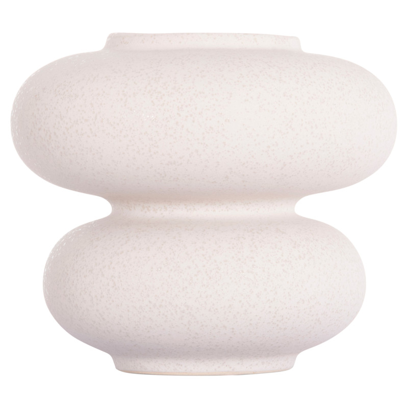 ΕΠΙΤΡΑΠΕΖΙΟ ΚΕΡΑΜΙΚΟ ΔΙΑΚΟΣΜΗΤΙΚΟ ROOK HM4629.01 ΥΠΟΛΕΥΚΟ ΚΡΥΣΤΑΛΛΙΚΟ Φ18x17Υεκ