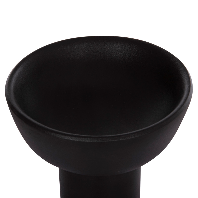 ΕΠΙΤΡΑΠΕΖΙΟ ΚΕΡΑΜΙΚΟ ΔΙΑΚΟΣΜΗΤΙΚΟ ELENDIL HM4603.02 ΜΑΥΡΟ ΜΑΤ Φ20x26.5Υεκ