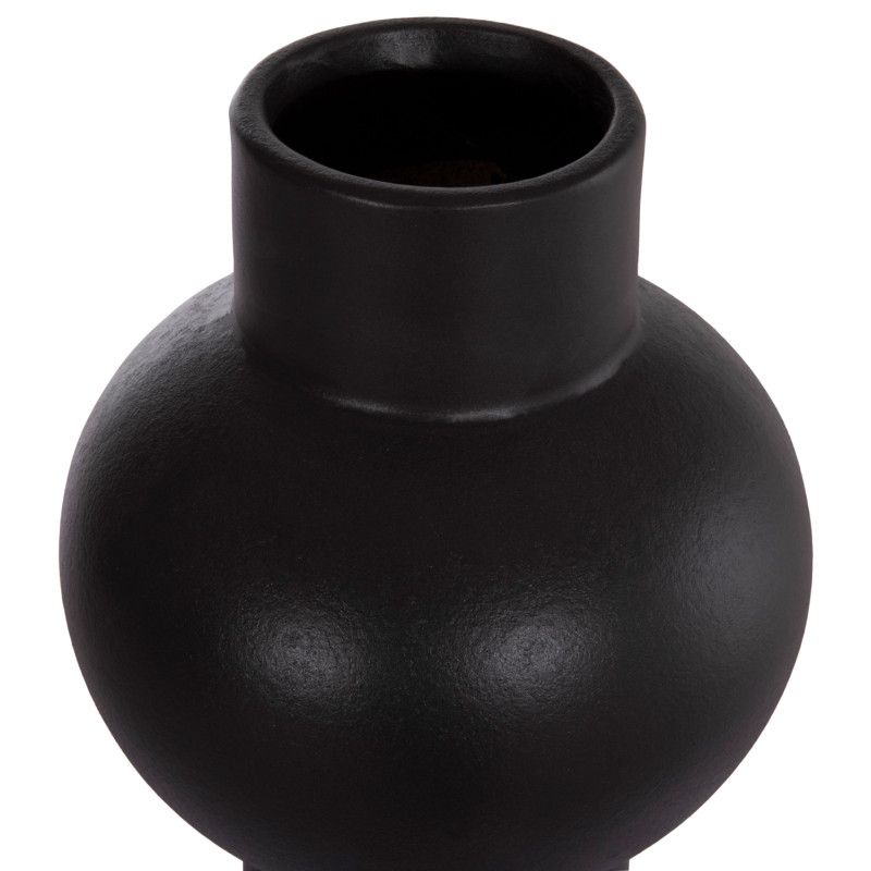 ΕΠΙΤΡΑΠΕΖΙΟ ΚΕΡΑΜΙΚΟ ΔΙΑΚΟΣΜΗΤΙΚΟ SCEPTER HM4604.02 ΜΑΥΡΟ ΜΑΤ Φ17x39Υεκ