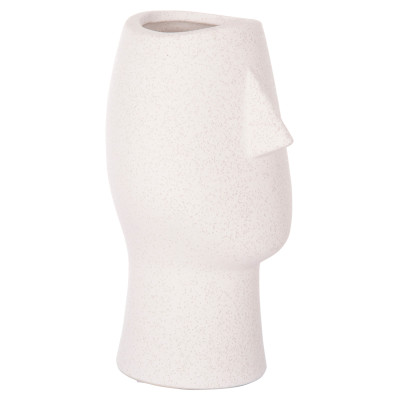 ΕΠΙΤΡΑΠΕΖΙΟ ΚΕΡΑΜΙΚΟ ΔΙΑΚΟΣΜΗΤΙΚΟ HUMANS HM4631 ΥΠΟΛΕΥΚΟ ΚΡΥΣΤΑΛΛΙΚΟ Φ14x25Υεκ