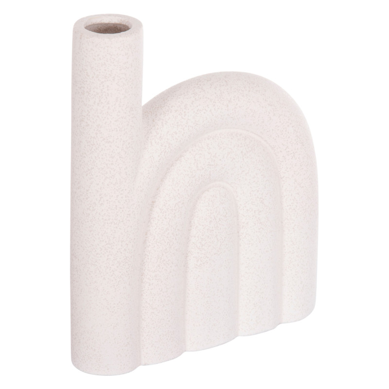 ΕΠΙΤΡΑΠΕΖΙΟ ΚΕΡΑΜΙΚΟ ΔΙΑΚΟΣΜΗΤΙΚΟ ARCON HM4639.01 ΚΡΥΣΤΑΛΛΙΚΟ ΥΠΟΛΕΥΚΟ 23,5x5,5x29,5Υεκ