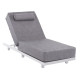 ΕΠΑΓΓΕΛΜ. ΞΑΠΛΩΣΤΡΑ JESSIE HM10714.01 ΛΕΥΚΟ ΑΛΟΥΜΙΝΙΟ-ΓΚΡΙ ΜΑΞΙΛΑΡΙ 200x71x79Υεκ