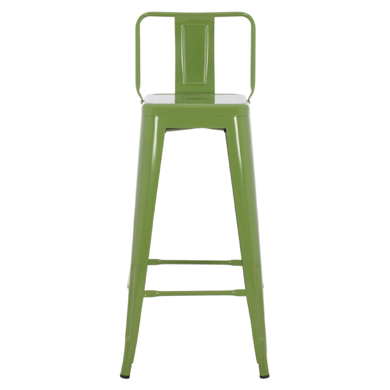 ΣΚΑΜΠΟ BAR ME ΠΛΑΤΗ ΜΕΤΑΛΛΙΚΟ MELITA-PRO HM8643.53 LIGHT OLIVE GREEN 42x42x100Υεκ.