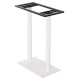 ΒΑΣΗ ΤΡΑΠΕΖΙΟΥ ΜΠΑΡ HM480.02 ΔΥΟ ΠΟΔΙΑ-ΜΕΤΑΛΛΙΚΗ ΣΕ ΛΕΥΚΟ ΜΑΤ ΧΡΩΜΑ 80x40x108Υεκ