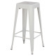 ΣΚΑΜΠΟ ΜΠΑΡ ΜΕΤΑΛΛΙΚΟ MELITA-PRO HM8642.41 ΣΕ ΛΕΥΚΟ ΜΑΤ 43x43x78Υεκ.