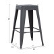 ΣΚΑΜΠΟ ΜΕΣΑΙΟΥ ΥΨΟΥΣ ΜΕΤΑΛΛΙΚΟ MELITA-PRO HM8573.50 ΓΚΡΙ 43x43x67Υεκ.
