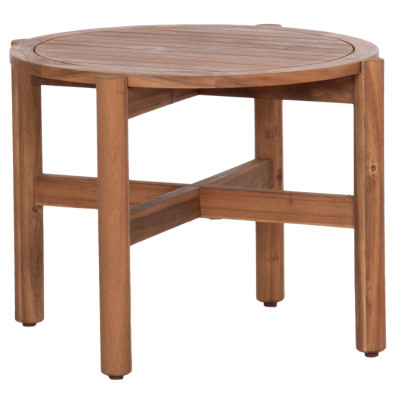 ΤΡΑΠΕΖΙ ΧΑΜΗΛΟ ΕΞ.ΧΩΡΟΥ ΣΤΡΟΓΓΥΛΟ SANJI HM6222 ΞΥΛΟ ΑΚΑΚΙΑΣ ΣΕ ΦΥΣΙΚΟ Φ66x48.5Υεκ.