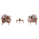 ΣΕΤ ΣΑΛΟΝΙ ΕΞΩΤ.ΧΩΡΟΥ 4TMX HARRA HM6236 ΞΥΛΟ ΑΚΑΚΙΑΣ ΦΥΣΙΚΟ--ΜΑΞΙΛΑΡΙΑ ΓΚΡΙ