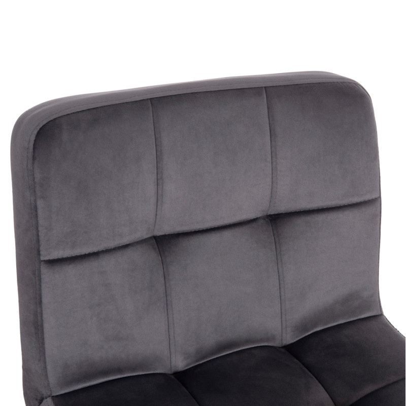 ΣΚΑΜΠΟ ΜΠΑΡ ΠΕΡΙΣΤΡΕΦΟΜΕΝΟ DIANA HM202.41 ΓΚΡΙ ΒΕΛΟΥΔΟ--ΜΕΤΑΛΛΟ ΜΑΥΡΟ ΜΑΤ 44x52x109Υεκ