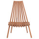 ΠΟΛΥΘΡΟΝΑ LOUNGE ΠΤΥΣΣΟΜΕΝΗ SHIGAO HM18112 ΞΥΛΟ TEAK--ΦΥΣΙΚΟ 61x88.5x89Υεκ.