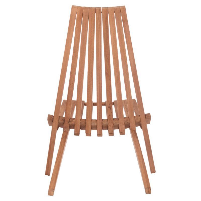 ΠΟΛΥΘΡΟΝΑ LOUNGE ΠΤΥΣΣΟΜΕΝΗ SHIGAO HM18112 ΞΥΛΟ TEAK--ΦΥΣΙΚΟ 61x88.5x89Υεκ.