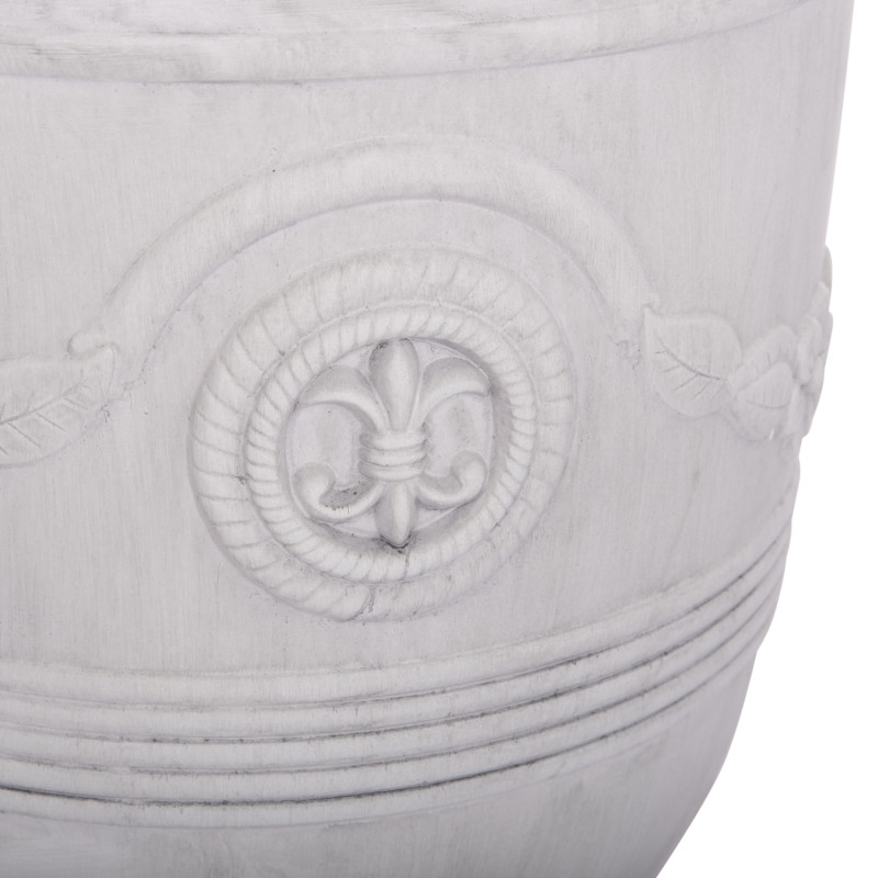 ΣΕΤ 3ΤΜΧ ΓΛΑΣΤΡΕΣ ΜΕ ΑΝΑΓΛΥΦΟ GARDENER HM4729 FIBERCLAY-ΣΕ ΥΠΟΛΕΥΚΟ Φ58x72.5Υεκ