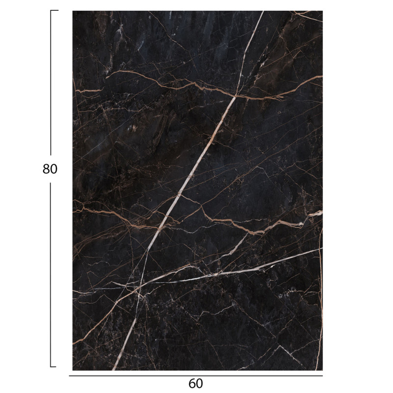 ΕΠΙΦΑΝΕΙΑ ΤΡΑΠΕΖΙΟΥ HPL ΟΡΘΟΓΩΝΙΑ HM6350.34 BLACK MARBLE 60x80εκ.