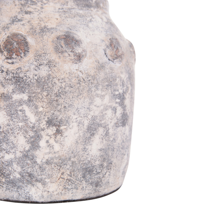 ΔΙΑΚΟΣΜΗΤΙΚΟ ΕΠΙΤΡΑΠΕΖΙΟ ΒΑΖΟ VERMO HM4392 ΤΕΡΑΚΟΤΑ ΣΕ ΓΚΡΙ Φ20x19Υεκ.