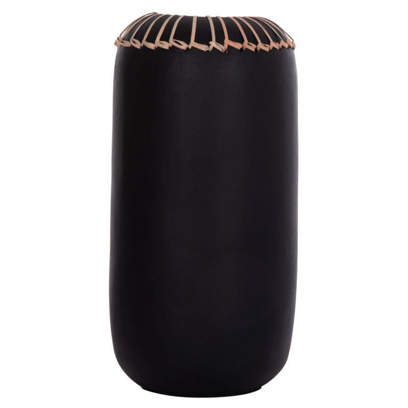 ΕΠΙΤΡΑΠΕΖΙΟ ΔΙΑΚΟΣΜΗΤΙΚΟ ΒΑΖΟ LENNOX HM4675.01S TΕΡΑΚΟΤΑ ΣΕ ΜΑΥΡΟ--Φ18x33Υεκ.