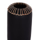 ΕΠΙΤΡΑΠΕΖΙΟ ΔΙΑΚΟΣΜΗΤΙΚΟ ΒΑΖΟ LENNOX HM4675.01S TΕΡΑΚΟΤΑ ΣΕ ΜΑΥΡΟ--Φ18x33Υεκ.
