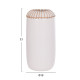 ΕΠΙΤΡΑΠΕΖΙΟ ΔΙΑΚΟΣΜΗΤΙΚΟ ΒΑΖΟ LENNOX HM4675.02S TΕΡΑΚΟΤΑ ΣΕ ΛΕΥΚΟ--Φ18x33Υεκ.