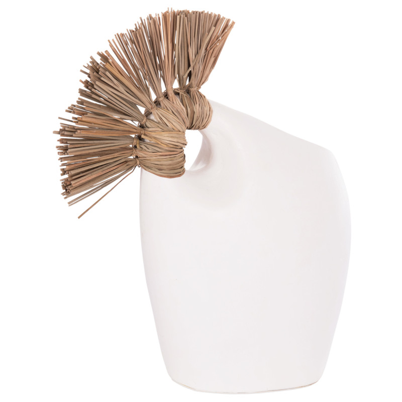 ΕΠΙΤΡΑΠΕΖΙΟ ΔΙΑΚΟΣΜΗΤΙΚΟ ALICA2 HM4671.02 ΛΕΥΚΗ ΤΕΡΑΚΟΤΑ & GRASS--44x18x50Υεκ.